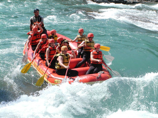 Raft ocean wave machine group - river free wallpaper