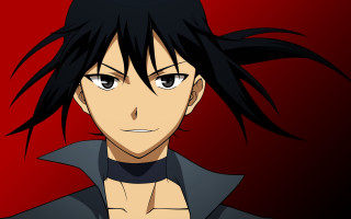 Serious man black hair collared - his face free wallpaper