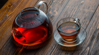 Glass teapot glass cup tea - product photography free wallpaper