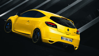 Yellow sports car night street 3 - a street free wallpaper