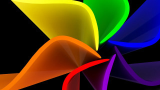 Colorful abstract geometric raytraced triadic - a colorful abstract design free wallpaper