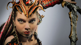 Woman weird hair makeup costume - weird free wallpaper for desktop