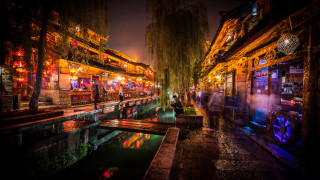 Autumn night cityscape tokyo river - the building free wallpaper for desktop