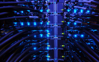 Network wires glowing cables art - andries stock free wallpaper for desktop