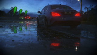Rainy night car military ocean - the light free wallpaper