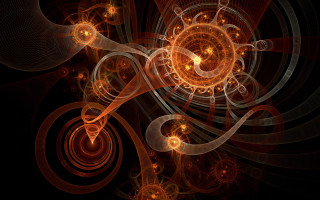 Spiral lights swirl abstract fractals - image of a spiral design free wallpaper