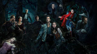Forest gothic group woman redcoat - the ground next free wallpaper