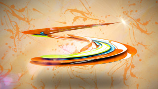 Colorful abstract sunburst swirl drink - a colorful abstract painting free wallpaper