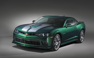 Green chevrolet camaro digital rendering - this image free wallpaper for desktop