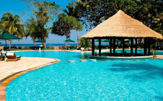 Large pool gazebo lounge chairs - large free wallpaper for desktop