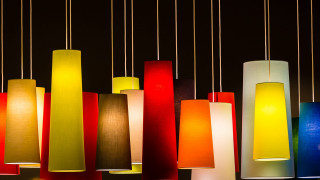 Multi colored lamps ceiling black - a black wall free wallpaper