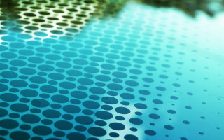 Blue black table circles tree - geometric free wallpaper