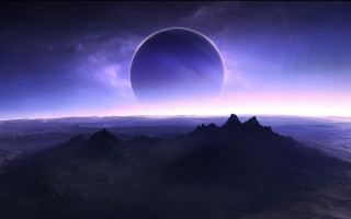 Distant planet star background matte 3 - a distant star in the background free wallpaper for desktop