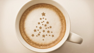 Coffee star pattern morning digital - foamy free wallpaper