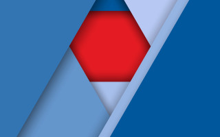 Red blue abstract hexagon stripe - hexagonal free wallpaper
