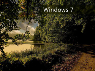 River path trees windows 7 - adobe lightroom free wallpaper