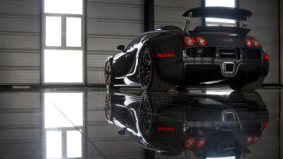 Black sports car garage hood 2 - its hood free wallpaper for desktop
