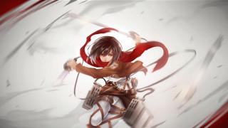 Woman sword redscarf manga military - a red scarf free wallpaper