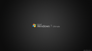 Black background windows7 ultimate logo - david teniers iii free wallpaper