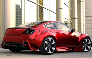 Red sports car building windows 2 - cedric seaut keos masons free wallpaper