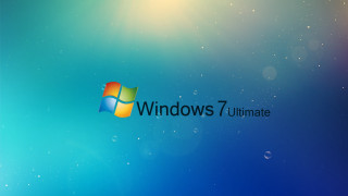 Blue green windows7 ultimate logo - ultimate free wallpaper