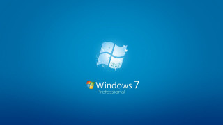 Blue background windows7 logo blue 2 - the window 7 logo free wallpaper for desktop