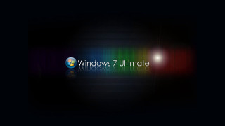Dark background windows7 ultimate logo - ultimate free wallpaper for desktop