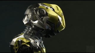 Robot helmet chains mecha military - face and neck free wallpaper