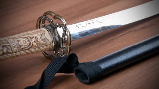 Sword chain table knifeholder daualset - focus free wallpaper for desktop