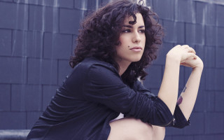 Woman curly hair rooftop fence - curly free wallpaper