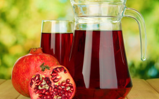 Pomegranate pitcher half eaten green - product photography free wallpaper