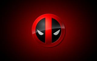 Deadpool red black white eyes - a red circle free wallpaper