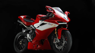 Red motorcycle black background white 2 - seat free wallpaper