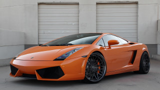 Bright orange sports car parking 5 - orange sports car free wallpaper