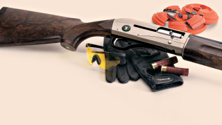 Gun gloves orange rubber assemblage - a pair free wallpaper for desktop