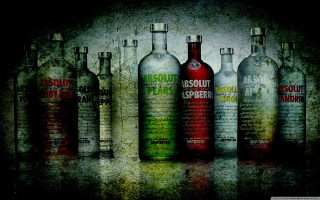 Liquor bottles table grungy background - grungy free wallpaper
