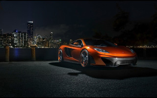 Cityscape night car milkyway planet - nice free wallpaper for desktop