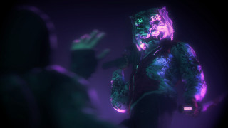 Furry man microphone ambient occlusion - chromatic aberration free wallpaper