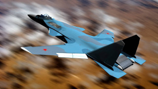Blue fighter jet sky forest - a red star free wallpaper for desktop