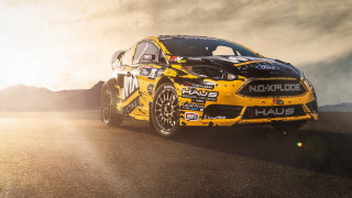 Yellow car black white stripe - eric dinyer free wallpaper for desktop