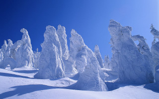 Skier snowy mountains blue sky - murata range free wallpaper