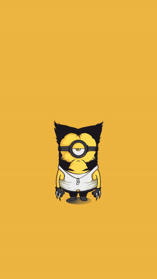 Yellow black minion glasses shirt - free anime wallpaper for mobile