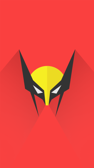 Red background yellow black face - brazier free wallpaper for mobile