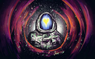 Spaceman star cosmic space art - cosmic free wallpaper