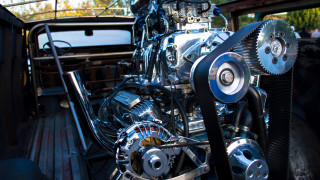 Truck engine gear belt chrome - chrome free wallpaper for desktop