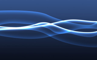 Blue wave light dark background - vector curve free wallpaper for desktop