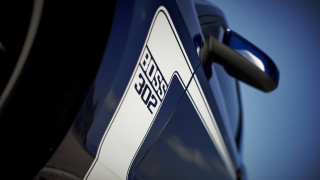 Blue car arrow cobra promotional - a white arrow free wallpaper