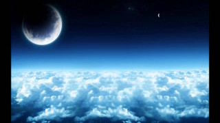 Earth moon night clouds fisheye - cloud below free wallpaper for desktop