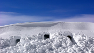 Snowy hill landscape blue sky - hill free wallpaper