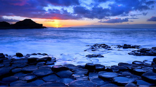 Sunset ocean rocks foreground rock - rock free wallpaper